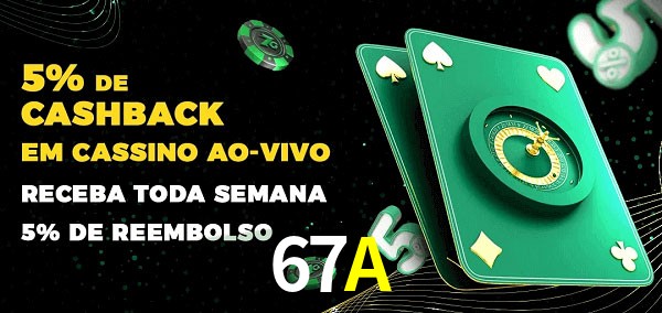 Promoções do cassino ao Vivo 67A